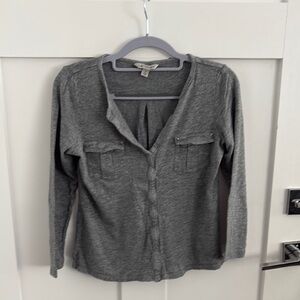 Calvin Klein Jeans Kids Gray Button Down Shirt